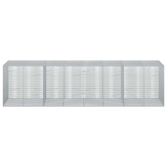Gabion cu fir de 3,5 mm și plasă de 5x2,5 cm 400x100x100 cm WALTI