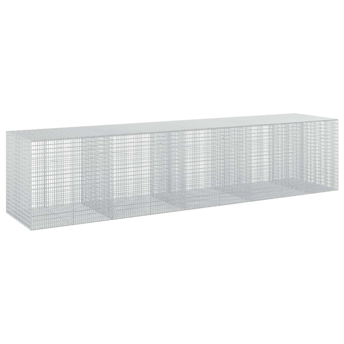 Gabion cu fir de 3,5 mm și plasă de 5x2,5 cm 450x100x100 cm WALTI