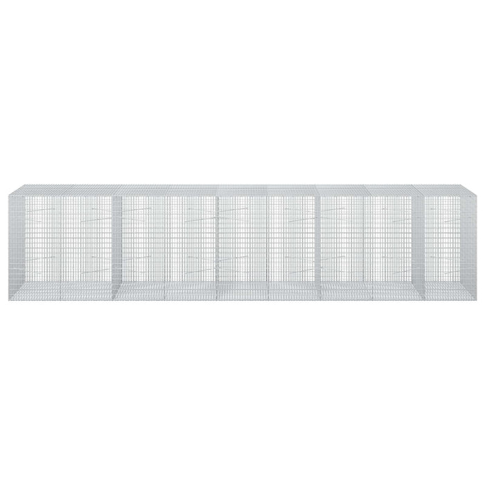 Gabion cu fir de 3,5 mm și plasă de 5x2,5 cm 450x100x100 cm WALTI