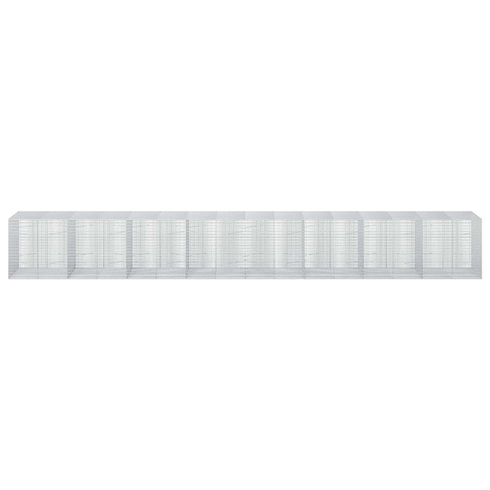 Gabion cu fir de 3,5 mm și plasă de 5x2,5 cm 800x100x100 cm WALTI