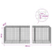 Gabion cu fir de 3,5 mm și plasă de 5x2,5 cm 1000x100x100 cm - WALTI WALTI