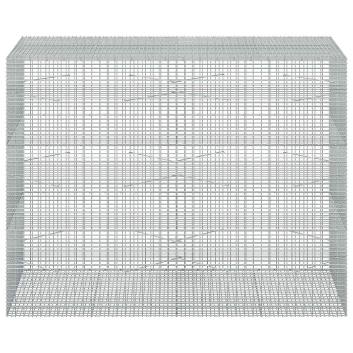 Gabion cu fir de 3,5 mm și plasă de 5x2,5 cm 200x100x150 cm - WALTI WALTI