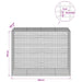Gabion cu fir de 3,5 mm și plasă de 5x2,5 cm 200x100x150 cm - WALTI WALTI