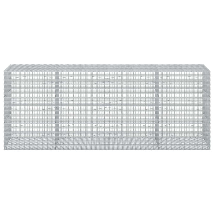 Gabion cu fir de 3,5 mm și plasă de 5x2,5 cm 400x100x150 cm - WALTI WALTI
