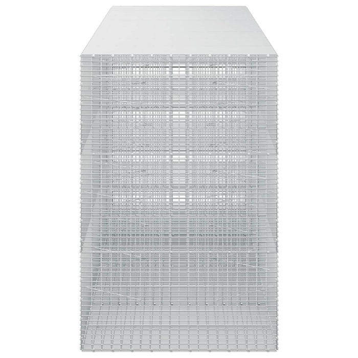 Gabion cu fir de 3,5 mm și plasă de 5x2,5 cm 400x100x150 cm - WALTI WALTI