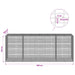 Gabion cu fir de 3,5 mm și plasă de 5x2,5 cm 400x100x150 cm - WALTI WALTI