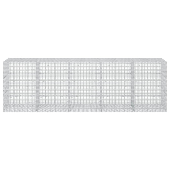 Gabion cu fir de 3,5 mm și plasă de 5x2,5 cm 500x100x150 cm WALTI