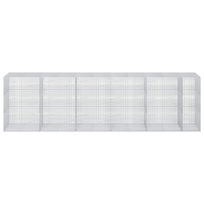 Gabion cu fir de 3,5 mm și plasă de 5x2,5 cm 550x100x150 cm WALTI