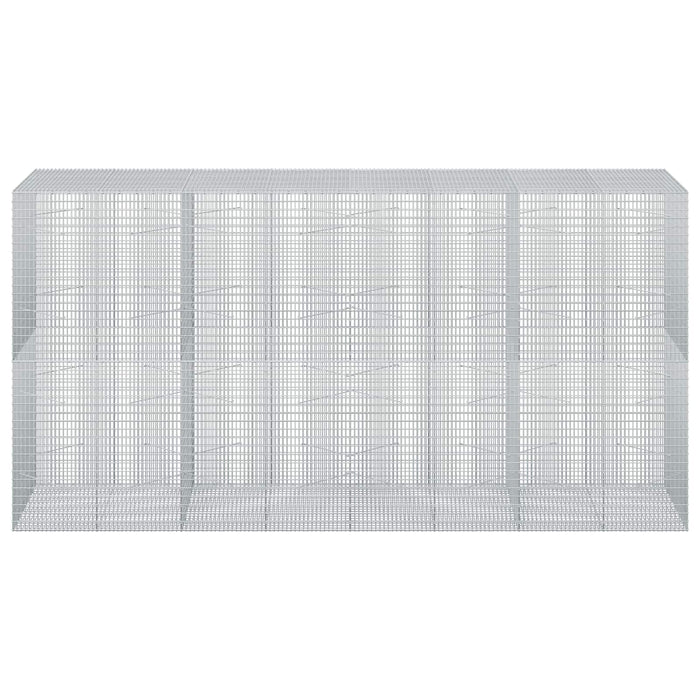 Gabion cu fir de 3,5 mm și plasă de 5x2,5 cm 400x100x200 cm - WALTI WALTI