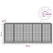 Gabion cu fir de 3,5 mm și plasă de 5x2,5 cm 500x100x200 cm - WALTI WALTI