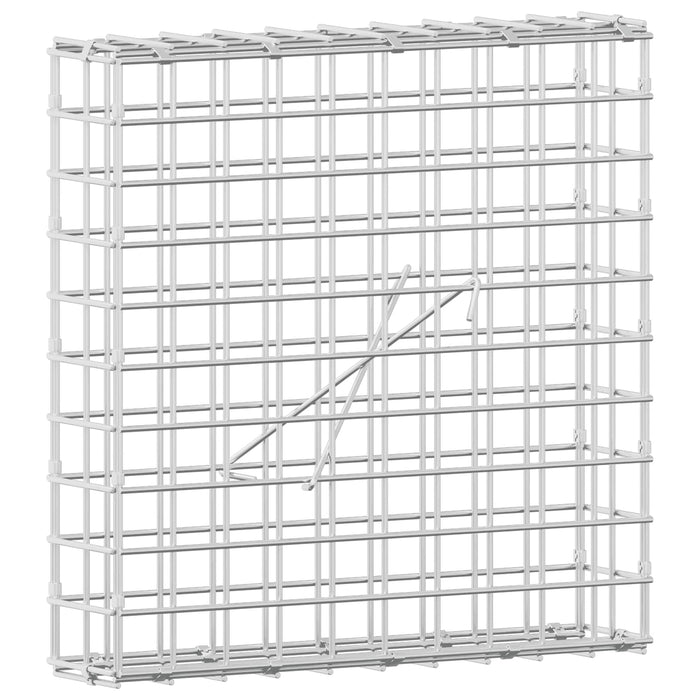 Gabion cu sârmă de 3,5 mm și plasă de 5x5 cm 50x10x50 cm WALTI