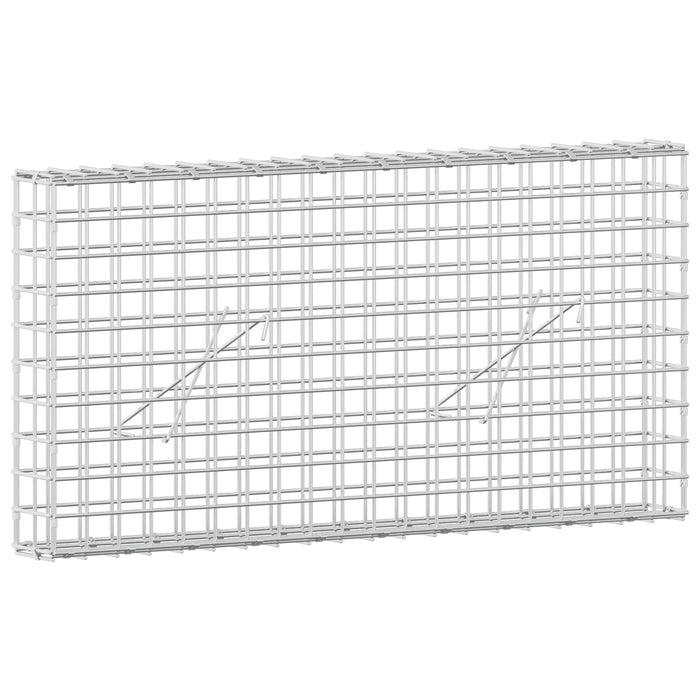 Gabion cu sârmă de 3,5 mm și plasă de 5x5 cm 100x10x50 cm WALTI