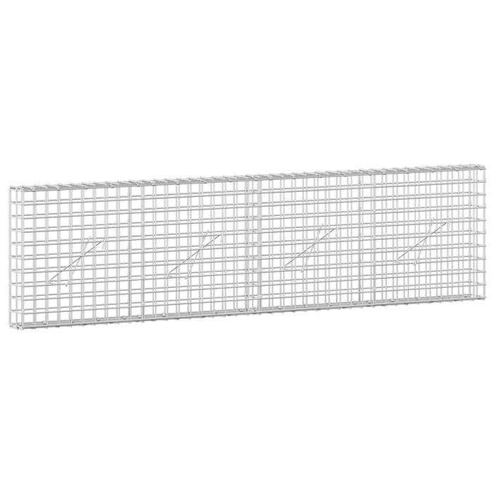 Gabion cu sârmă de 3,5 mm și plasă de 5x5 cm 200x10x50 cm - WALTI WALTI