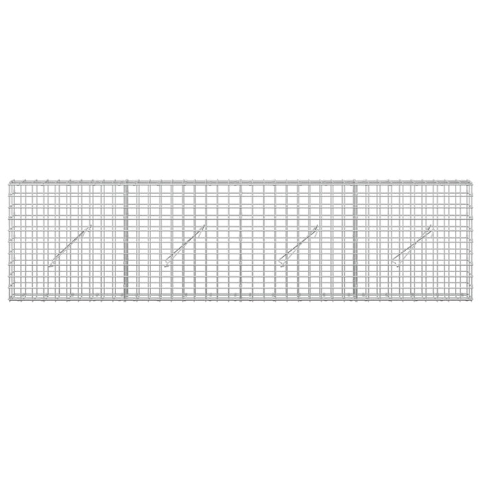 Gabion cu sârmă de 3,5 mm și plasă de 5x5 cm 200x10x50 cm - WALTI WALTI