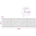 Gabion cu sârmă de 3,5 mm și plasă de 5x5 cm 200x10x50 cm - WALTI WALTI