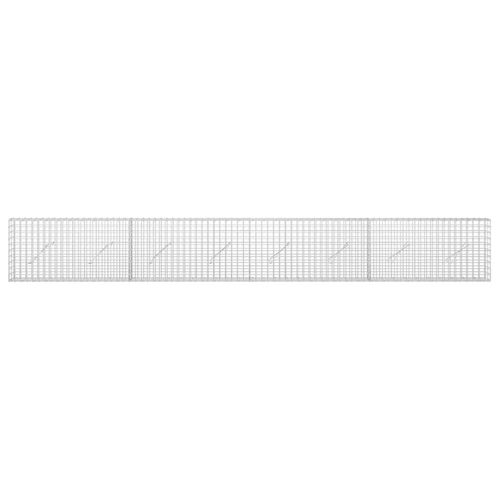 Gabion cu sârmă de 3,5 mm și plasă de 5x5 cm 400x10x50 cm - WALTI WALTI