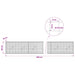 Gabion cu sârmă de 3,5 mm și plasă de 5x5 cm 400x10x50 cm - WALTI WALTI