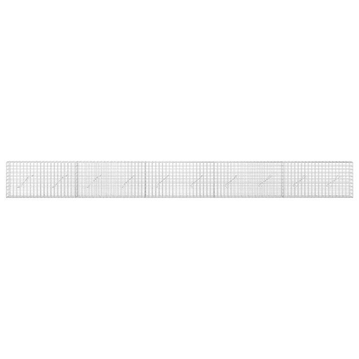 Gabion cu sârmă de 3,5 mm și plasă de 5x5 cm 500x10x50 cm WALTI
