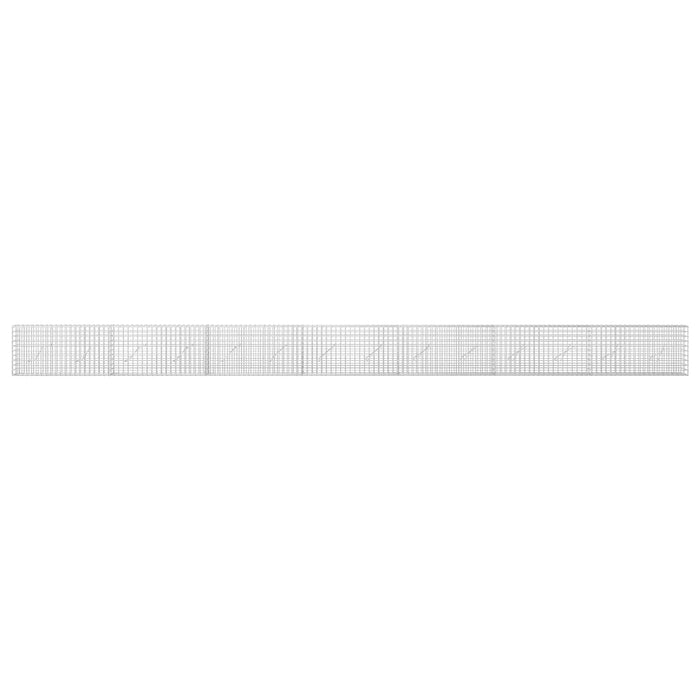 Gabion cu sârmă de 3,5 mm și plasă de 5x5 cm 700x10x50 cm WALTI