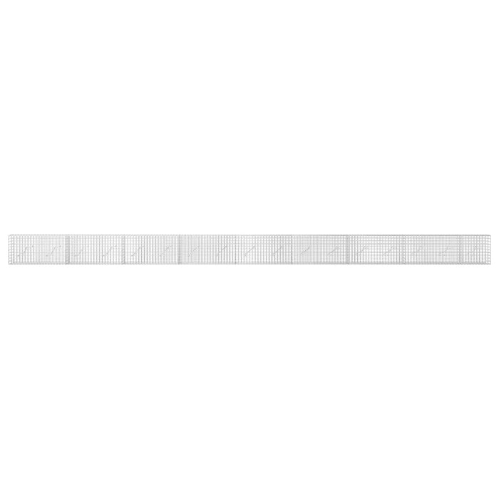 Gabion cu sârmă de 3,5 mm și plasă de 5x5 cm 850x10x50 cm WALTI