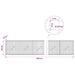 Gabion cu sârmă de 3,5 mm și plasă de 5x5 cm 950x10x50 cm - WALTI WALTI