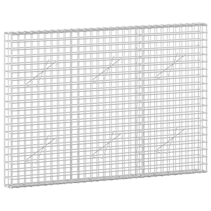 Gabion cu sârmă de 3,5 mm și plasă de 5x5 cm 150x10x100 cm WALTI
