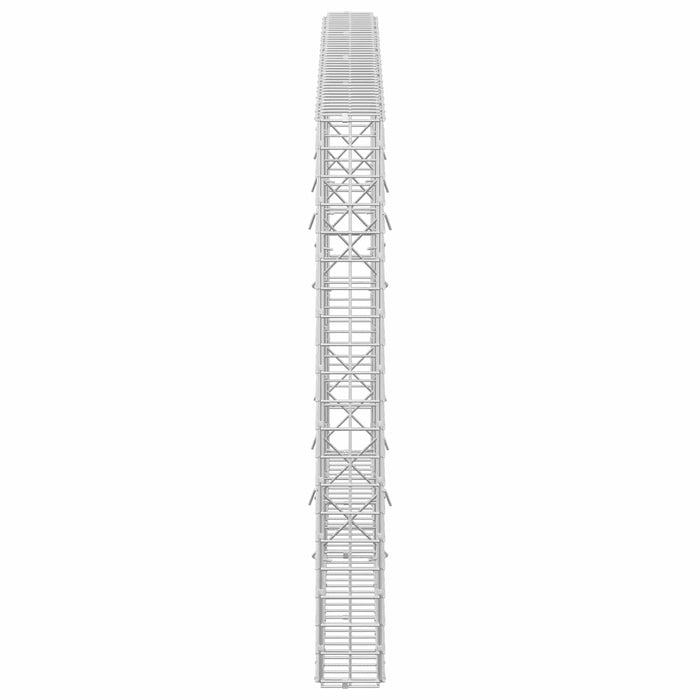 Gabion cu sârmă de 3,5 mm și plasă de 5x5 cm 200x10x100 cm WALTI