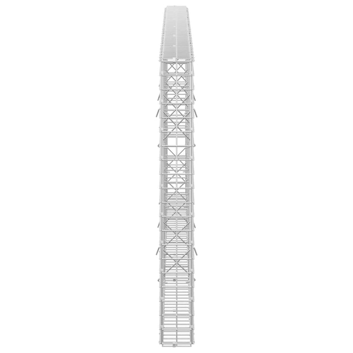 Gabion cu sârmă de 3,5 mm și plasă de 5x5 cm 300x10x100 cm - WALTI WALTI