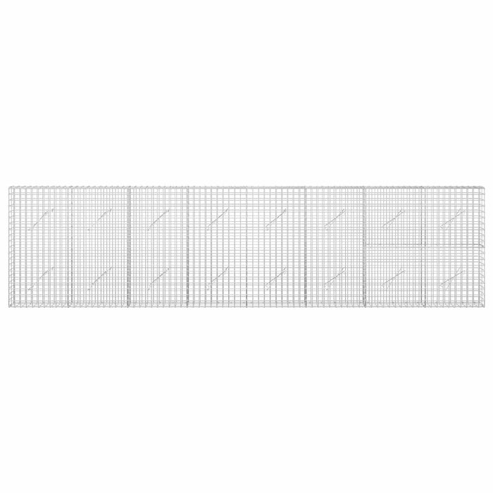 Gabion cu sârmă de 3,5 mm și plasă de 5x5 cm 400x10x100 cm WALTI