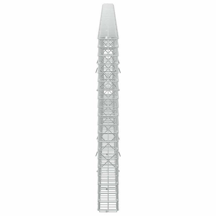 Gabion cu sârmă de 3,5 mm și plasă de 5x5 cm 450x10x100 cm - WALTI WALTI