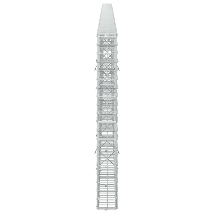 Gabion cu sârmă de 3,5 mm și plasă de 5x5 cm 550x10x100 cm WALTI