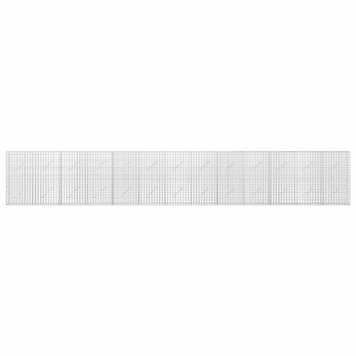 Gabion cu sârmă de 3,5 mm și plasă de 5x5 cm 650x10x100 cm WALTI