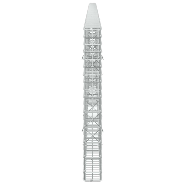 Gabion cu sârmă de 3,5 mm și plasă de 5x5 cm 650x10x100 cm WALTI
