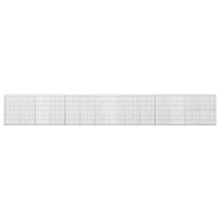 Gabion cu sârmă de 3,5 mm și plasă de 5x5 cm 700x10x100 cm WALTI