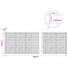 Gabion cu sârmă de 3,5 mm și plasă de 5x5 cm 900x10x100 cm - WALTI WALTI