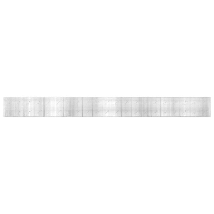 Gabion cu sârmă de 3,5 mm și plasă de 5x5 cm 1050x10x100 cm WALTI