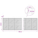 Gabion cu sârmă de 3,5 mm și plasă de 5x5 cm 1100x10x100 cm - WALTI WALTI