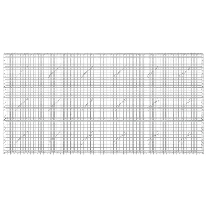 Gabion cu sârmă de 3,5 mm și plasă de 5x5 cm 300x10x150 cm WALTI