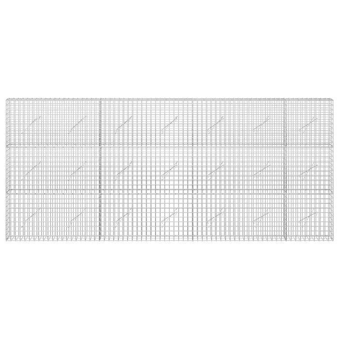 Gabion cu sârmă de 3,5 mm și plasă de 5x5 cm 350x10x150 cm WALTI