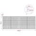Gabion cu sârmă de 3,5 mm și plasă de 5x5 cm 400x10x150 cm - WALTI WALTI