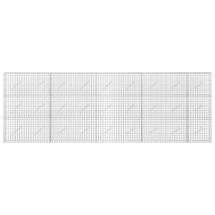 Gabion cu sârmă de 3,5 mm și plasă de 5x5 cm 450x10x150 cm WALTI