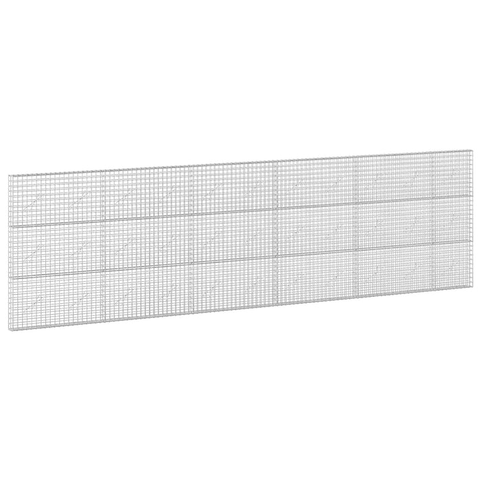 Gabion cu sârmă de 3,5 mm și plasă de 5x5 cm 550x10x150 cm WALTI