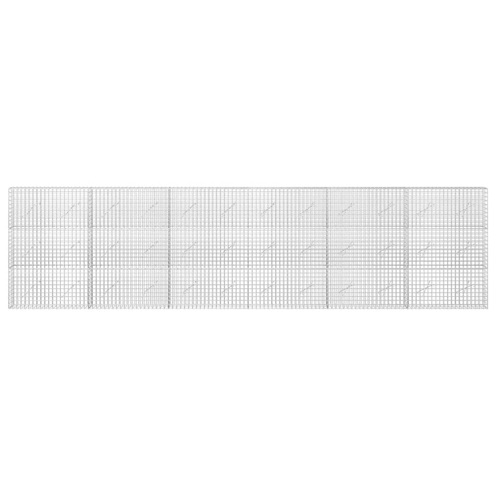 Gabion cu sârmă de 3,5 mm și plasă de 5x5 cm 600x10x150 cm - WALTI WALTI