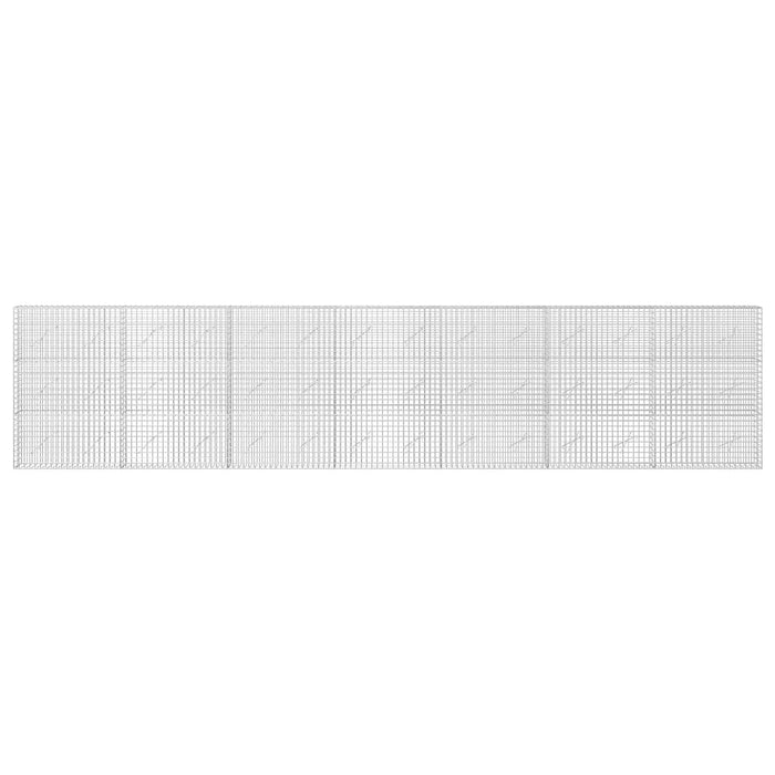 Gabion cu sârmă de 3,5 mm și plasă de 5x5 cm 700x10x150 cm WALTI