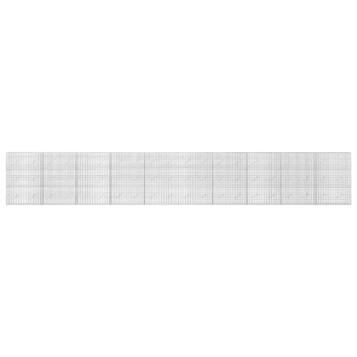 Gabion cu sârmă de 3,5 mm și plasă de 5x5 cm 1000x10x150 cm - WALTI WALTI