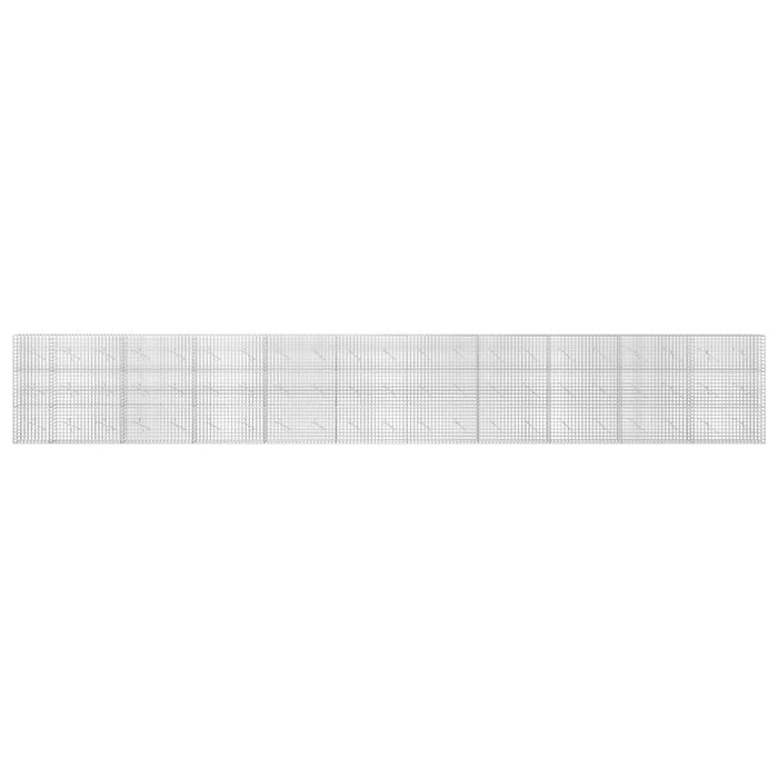 Gabion cu sârmă de 3,5 mm și plasă de 5x5 cm 1050x10x150 cm WALTI