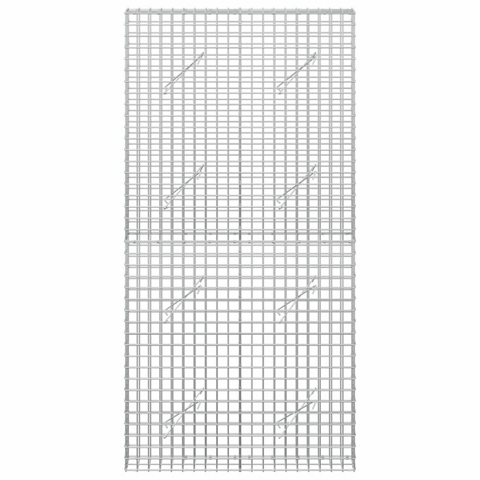 Gabion cu sârmă de 3,5 mm și plasă de 5x5 cm 100x10x200 cm WALTI