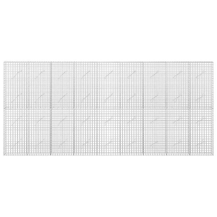 Gabion cu sârmă de 3,5 mm și plasă de 5x5 cm 450x10x200 cm WALTI