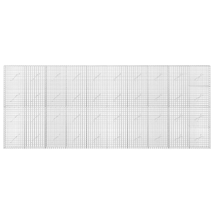 Gabion cu sârmă de 3,5 mm și plasă de 5x5 cm 500x10x200 cm WALTI