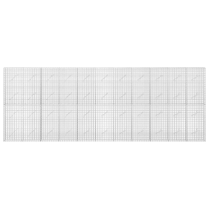 Gabion cu sârmă de 3,5 mm și plasă de 5x5 cm 550x10x200 cm WALTI